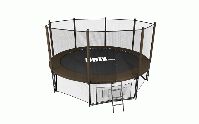 Батут UNIX line 12 ft Black&Brown (outside) Батут UNIX line 12 ft Black&Brown (outside)