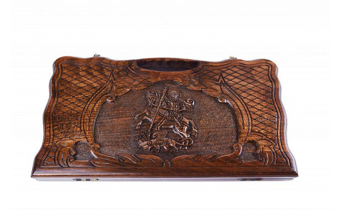 Нарды резные "Георгий Победоносец", 50 ,Haleyan Нарды резные "Георгий Победоносец", 50 ,Haleyan